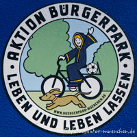 Münchner Kindl auf dem Fahrrad