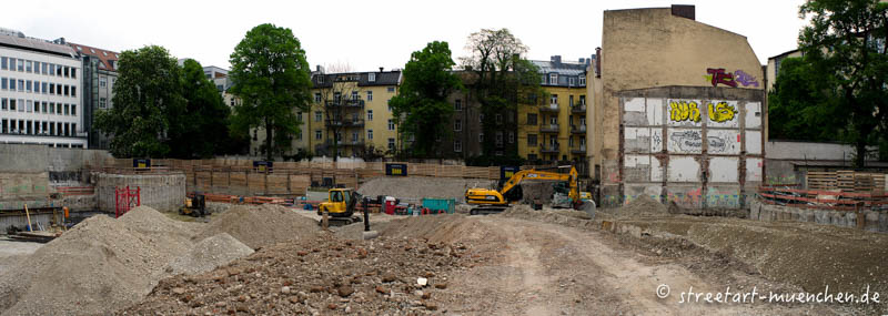 Graffiti - Baustelle Oettingerstraße