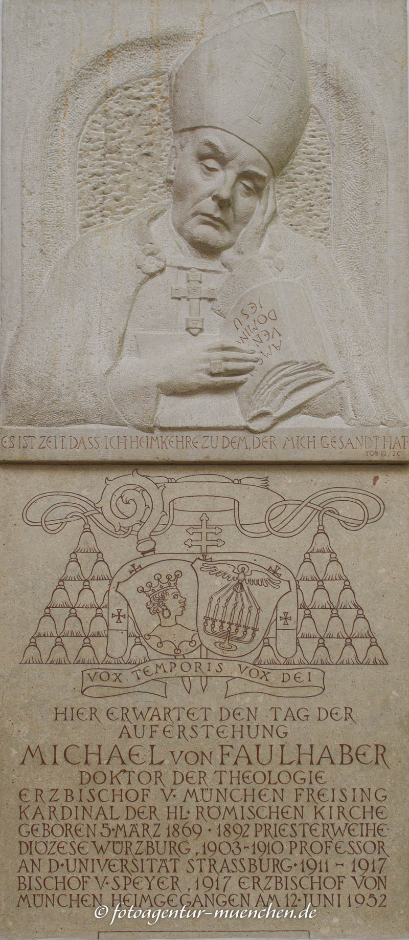 Gedenktafel - Michael von Faulhaber – Denkmal/Kunstwerk in München