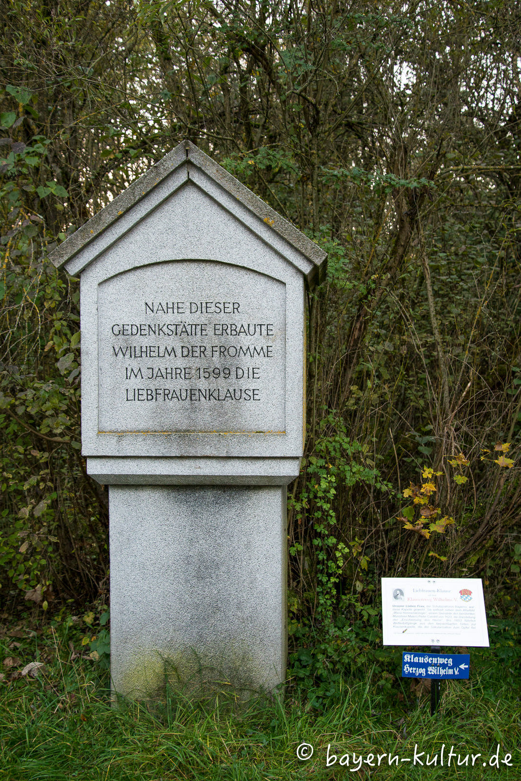 Gedenkstein Liebfrauenklause