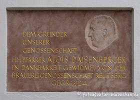 Gedenktafel für Alois Daisenberger