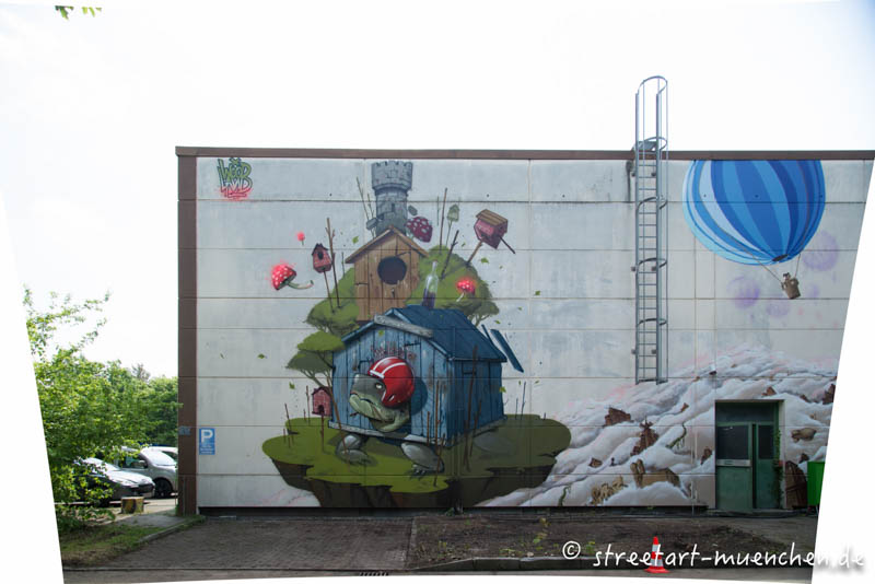 Graffiti in der Heidemannstraße