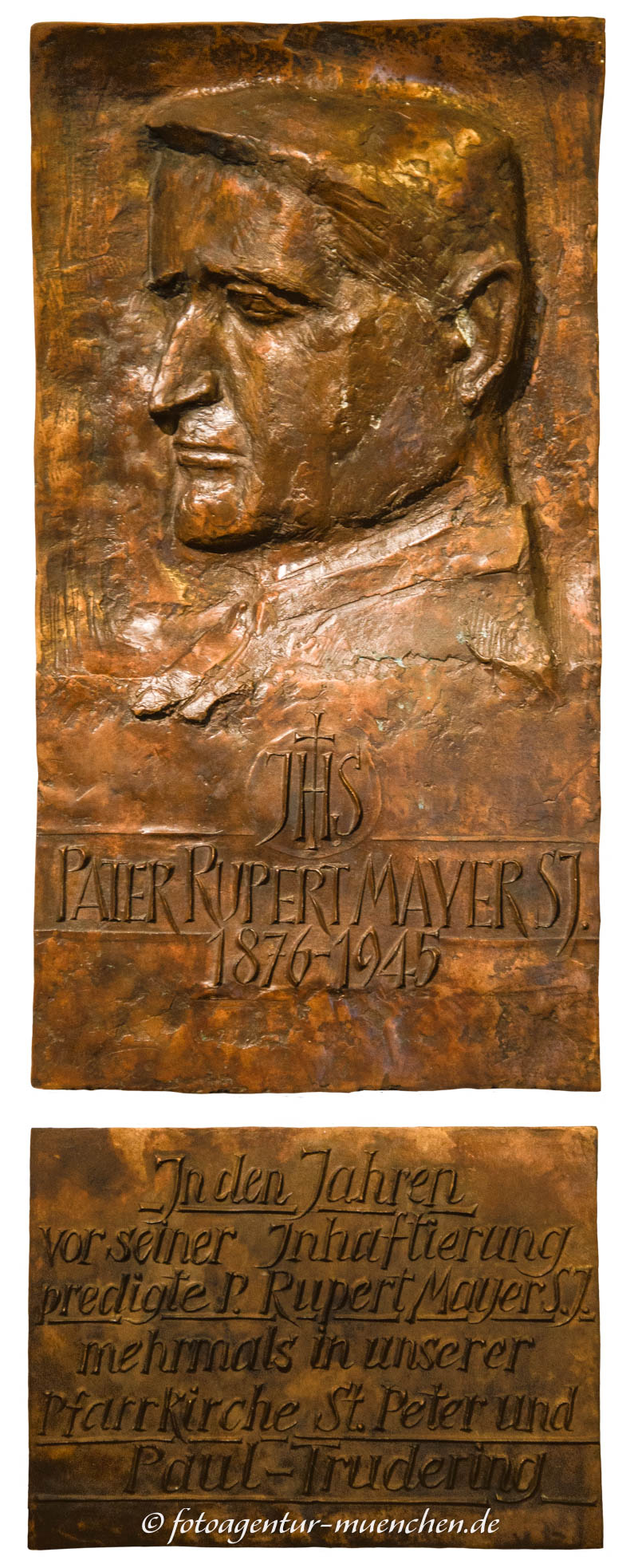 Gedenktafel - Pater Rupert Mayer – Denkmal/Kunstwerk in München