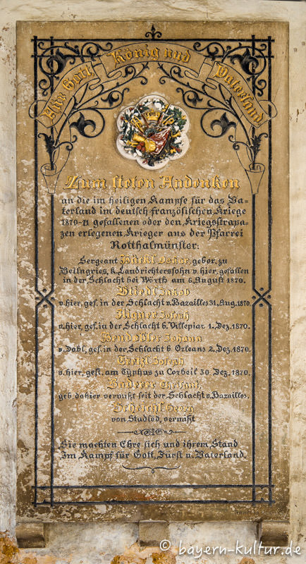 Kriegergedenktafel