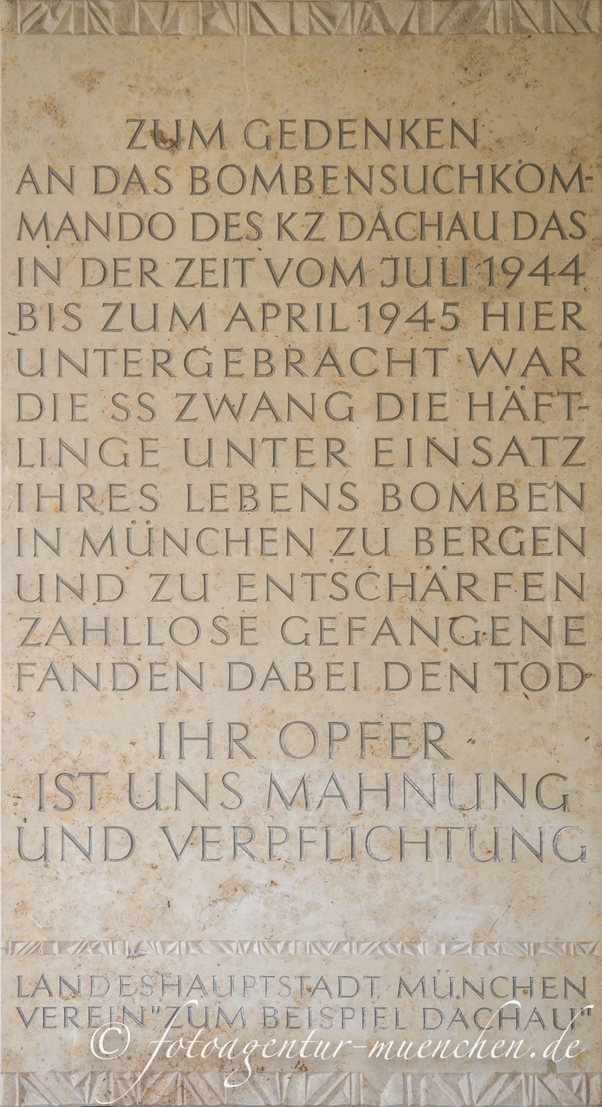 Gedenktafel für das Bobensuchkommando