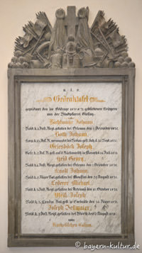 Kriegergedenktafel