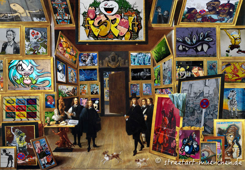 Graffitisammlung nach David Teniers