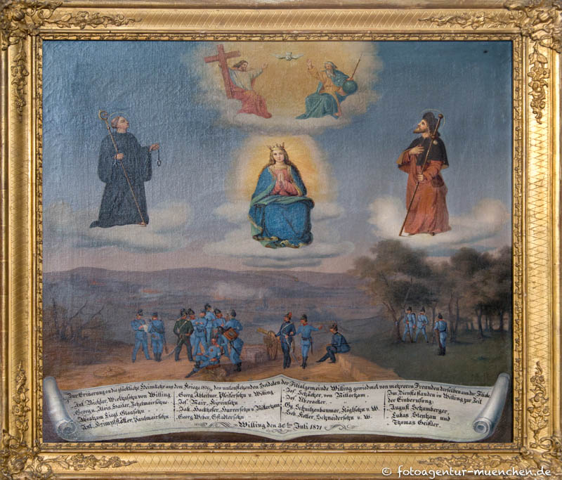 Votivbild - Rückkehr aus dem 1870/71 Krieg