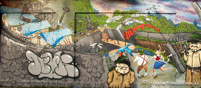 Graffiti - Tumblingerstraße - Oktoberfestung