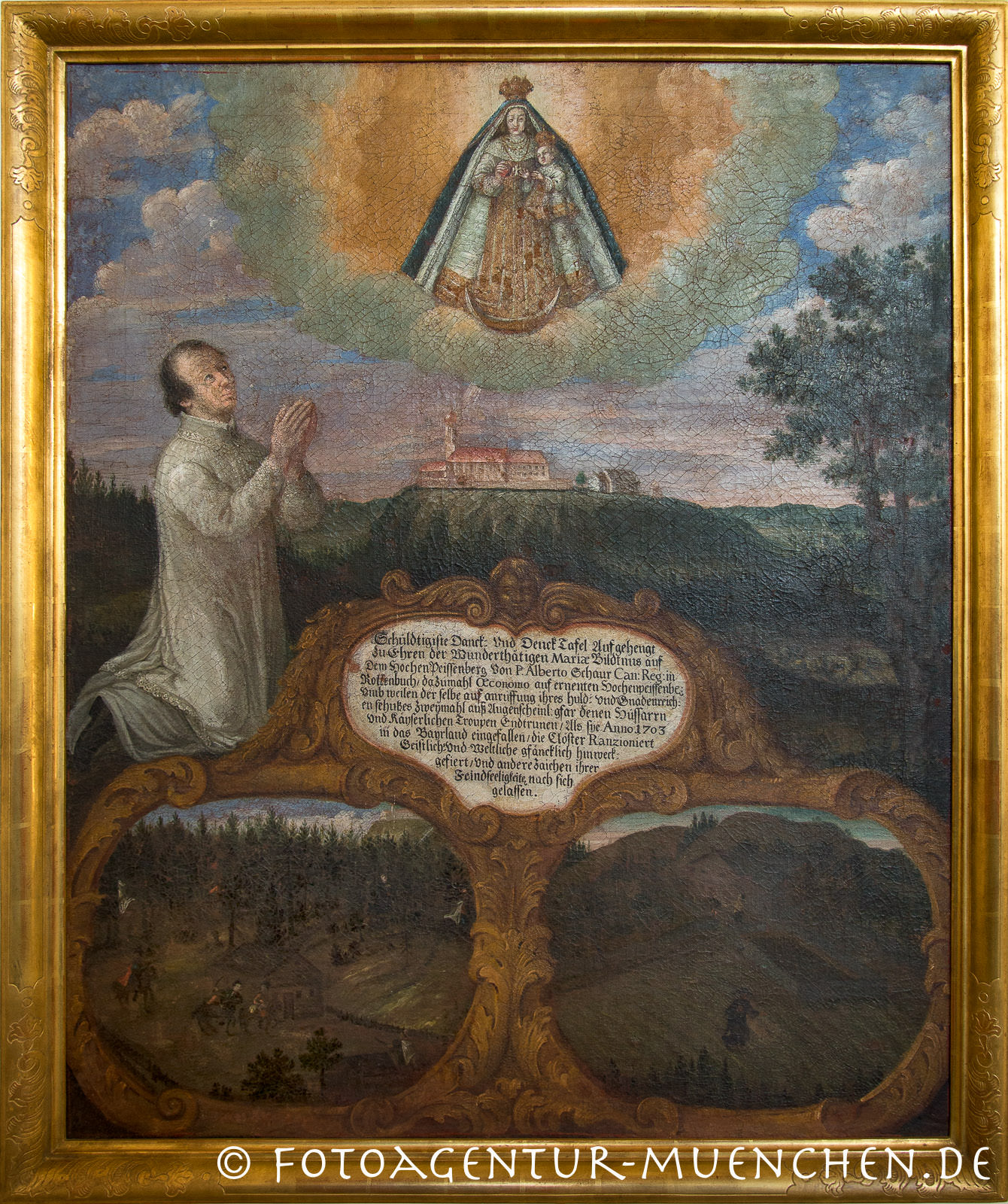 Votivtafel - Wallfahrtskirche Mariä Himmelfahrt