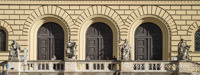 Philosophen vor der Bayrischen Staatsbibliothek