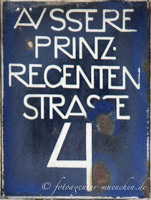 Hausnummer - Äußere Prinzregentenstraße