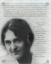 Gedenktafel - Elisabeth Braun