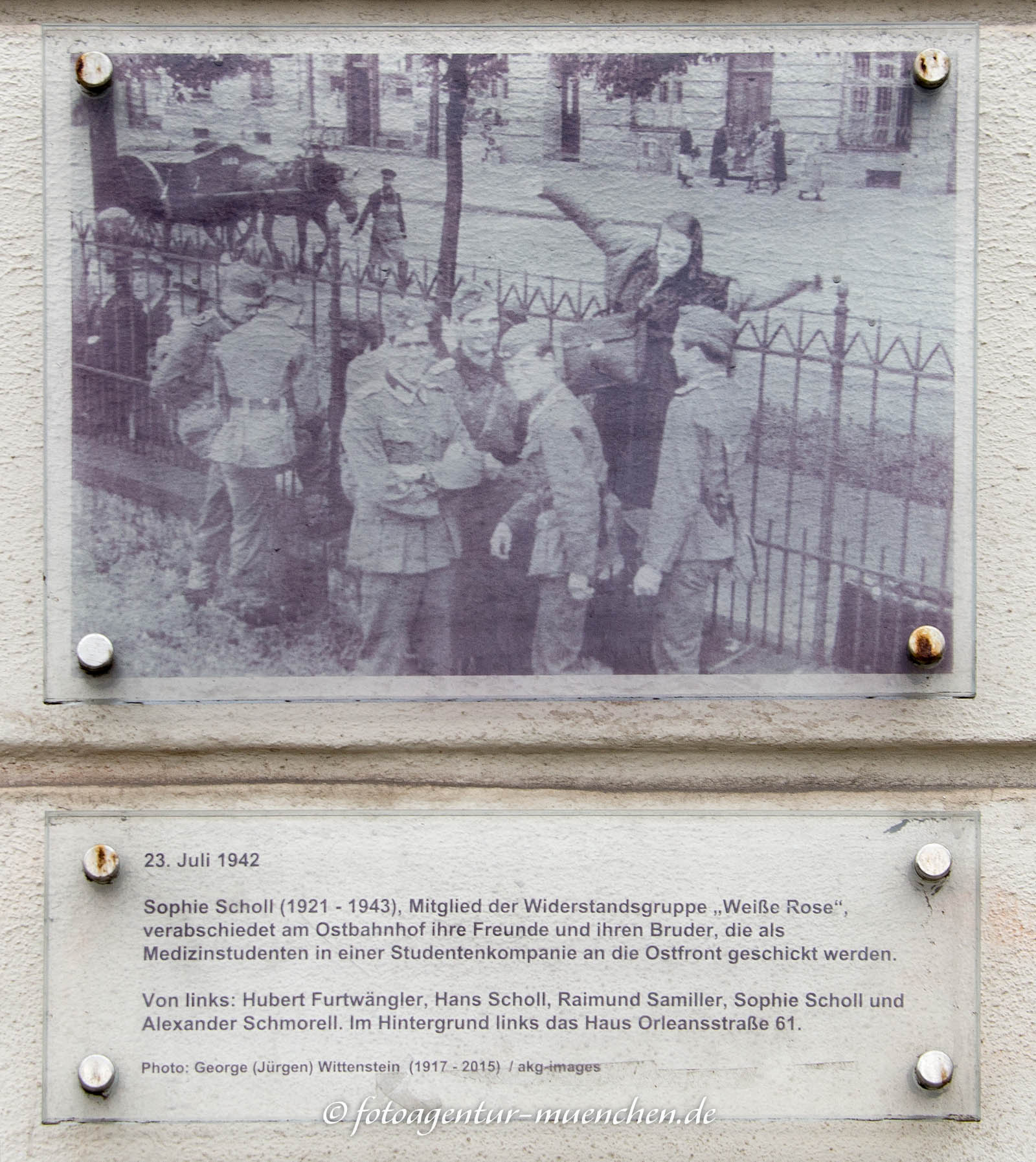 Gedenktafel - Geschwister Scholl
