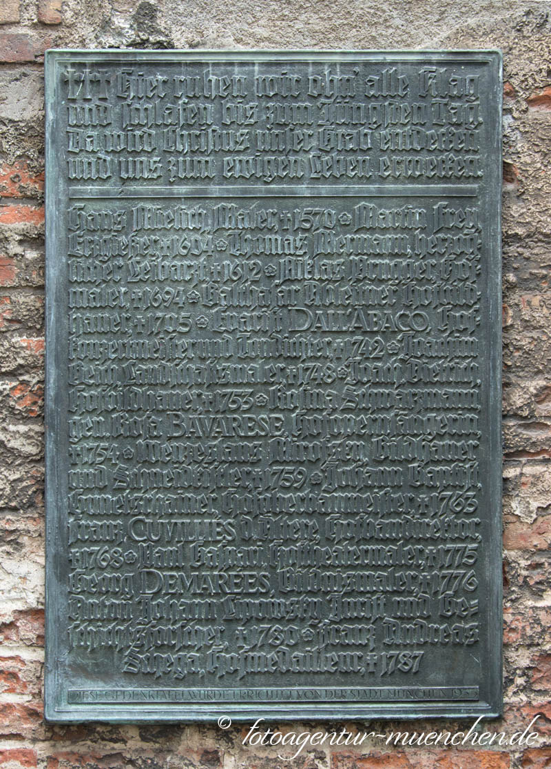 Gedenktafel - Salvatorkirche – Denkmal/Kunstwerk in München