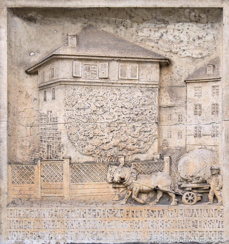 Turm der zweiten Stadtmauer – Denkmal/Kunstwerk in München