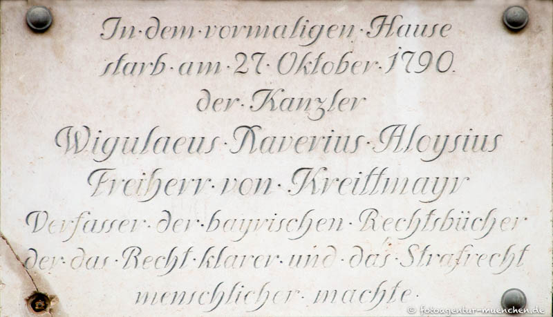 Wiguläus von Kreittmayr – Denkmal/Kunstwerk in München