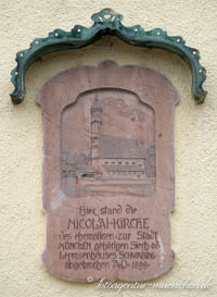 Gedenktafel Nikolaikirche
