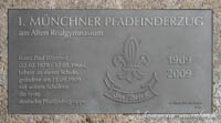 Münchner Pfadfinderzug am Alten Realgymnasium