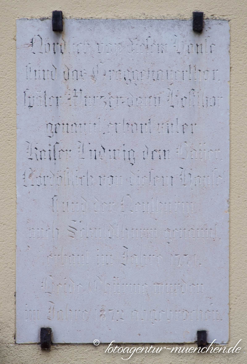 Gedenktafel - Neuturm