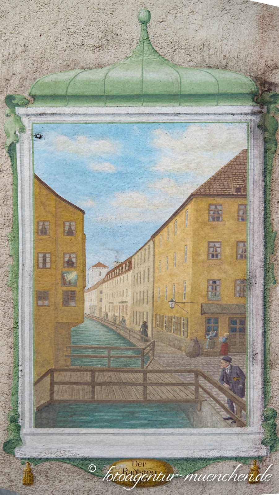 Der Radlsteg um 1880