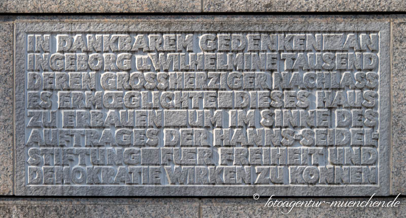 Hanns-Seidel-Stiftung – Denkmal/Kunstwerk in München