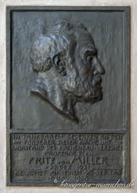 Gedenktafel für Fritz von Miller