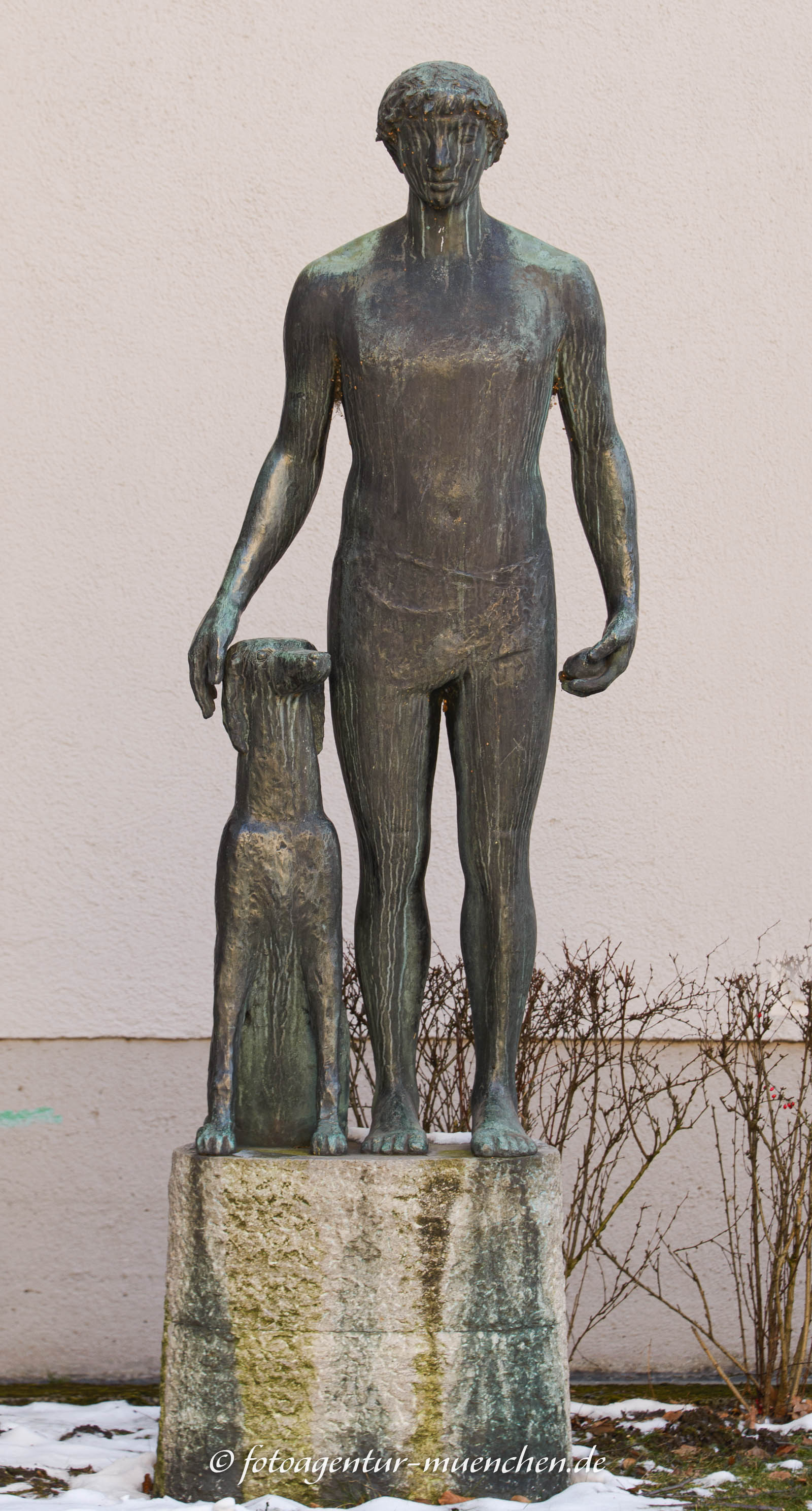 Mann mit Hund