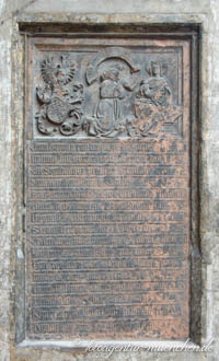 Gedenktafel - Grundsteinlegung Frauenkirche