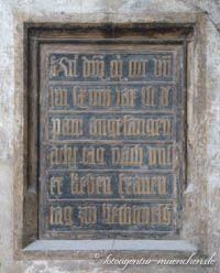 Gedenktafel - Grundsteinlegung Frauenkirche