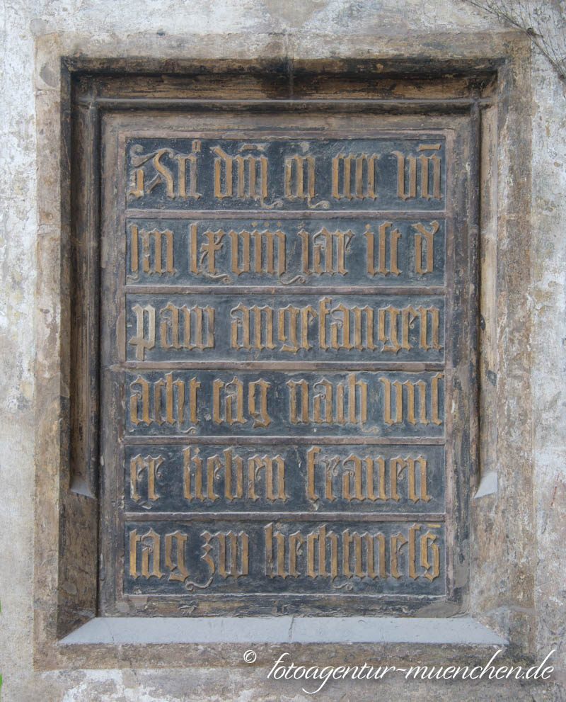 Gedenktafel - Grundsteinlegung der Frauenkirche – Denkmal/Kunstwerk in München