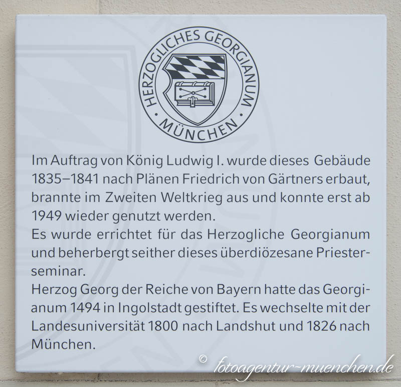 Herzogliches Georgianum – Denkmal/Kunstwerk in München