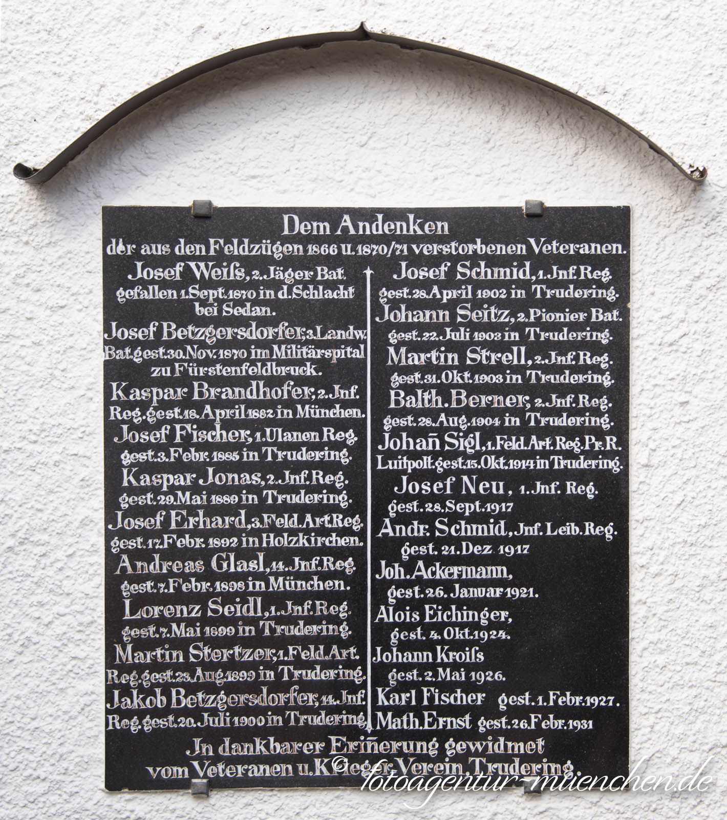 Kriegergedenktafel 1870/71 - Trudering