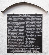 Kriegerdenkmal: Kriegergedenktafel - Trudering