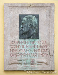 Gedenktafel  -  Joseph Rheinberger
