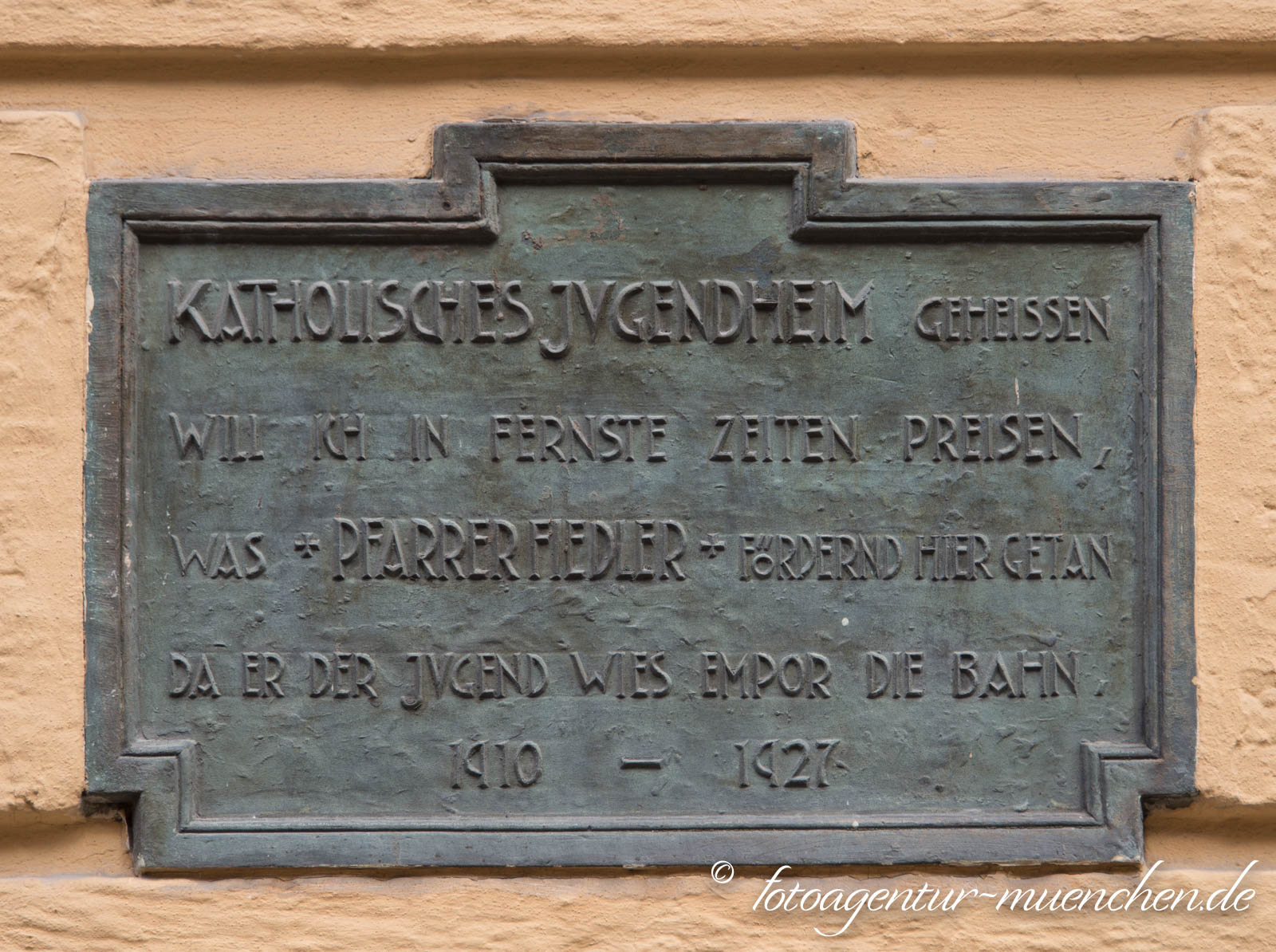 Gedenktafel - Katholisches Jugendheim