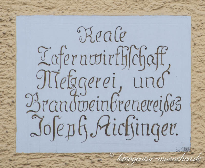 Gedenktafel - Reale Tafernwirtschaft