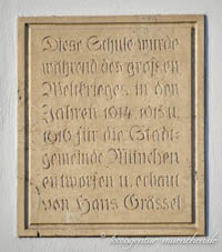 Gedenktafel - Schule an der ichostraße