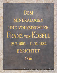 Gerhard Willhalm – Gedenktafel - Franz von Kobell