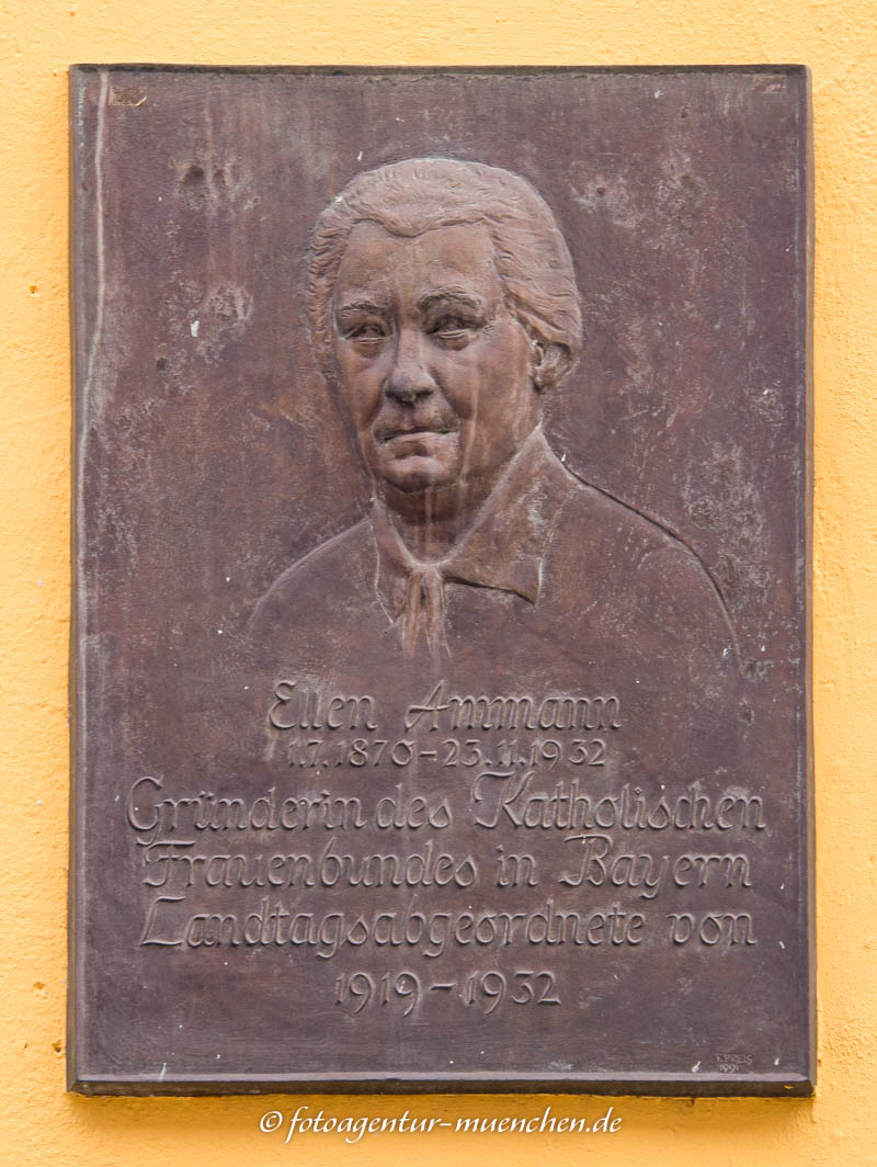 Gedenktafel - Ellen Ammann - Preis Toni – Denkmal/Kunstwerk in München