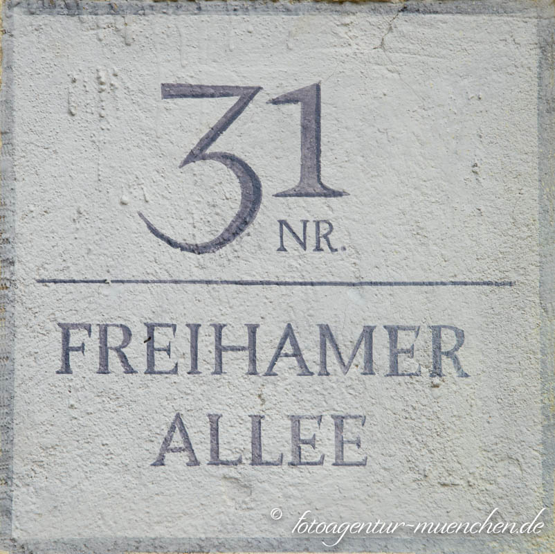Gerhard Willhalm - Hausnummer - Freihamer Allee