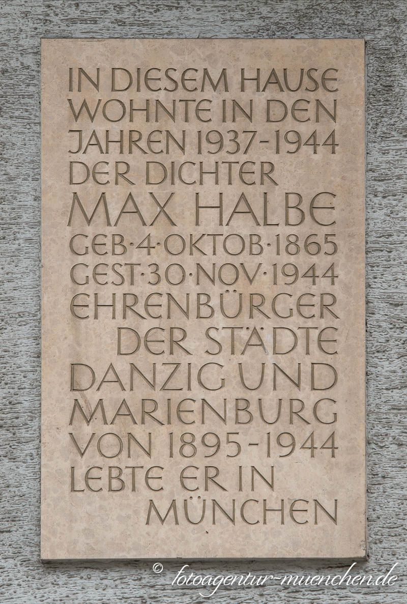 Max Halbe - Oppenrieder Karl – Denkmal/Kunstwerk in München