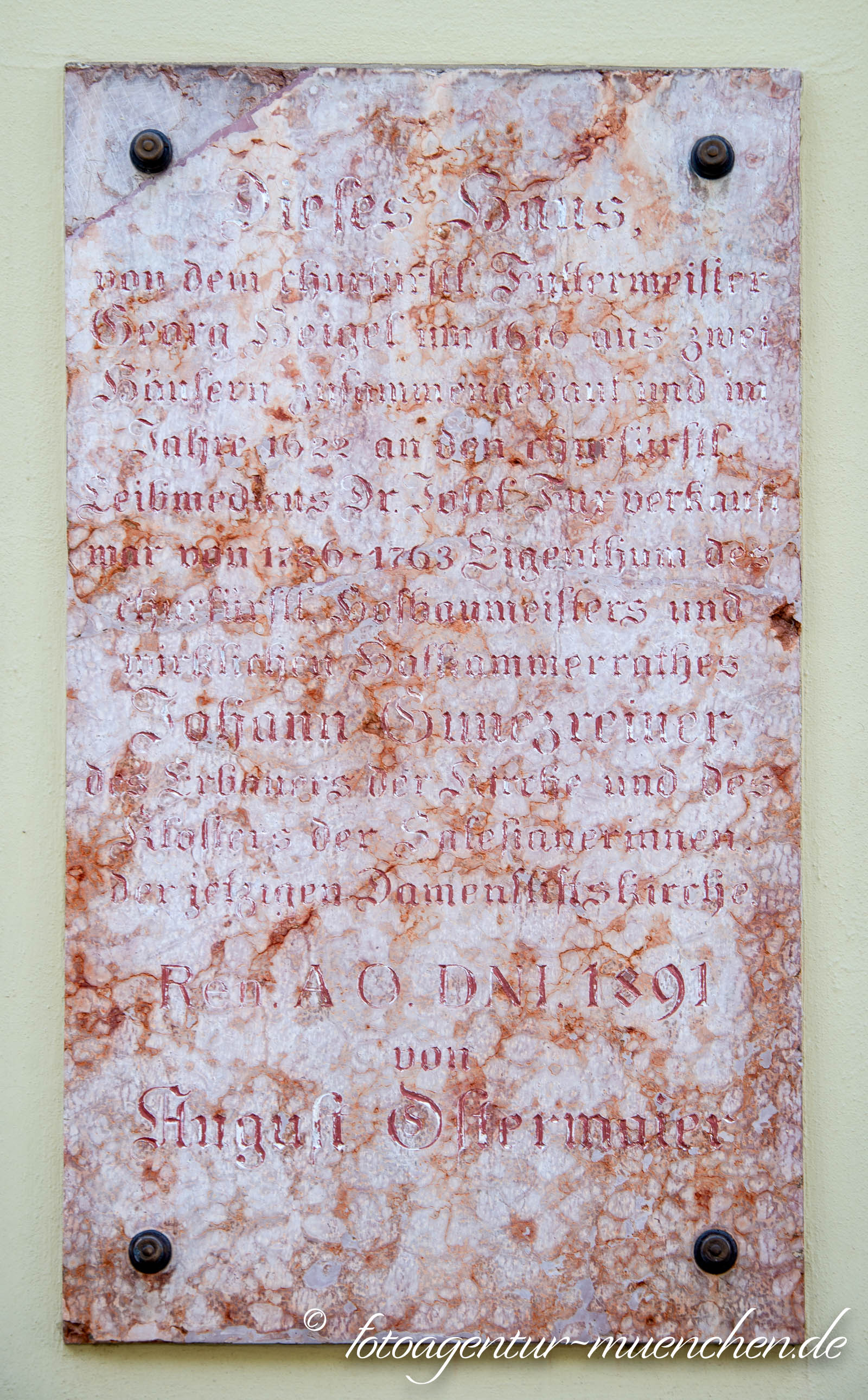 Gedenktafel - Johann Baptist Gunetzrainer