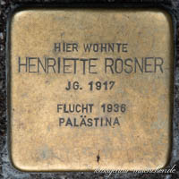 Porträt von Rosner Henriette