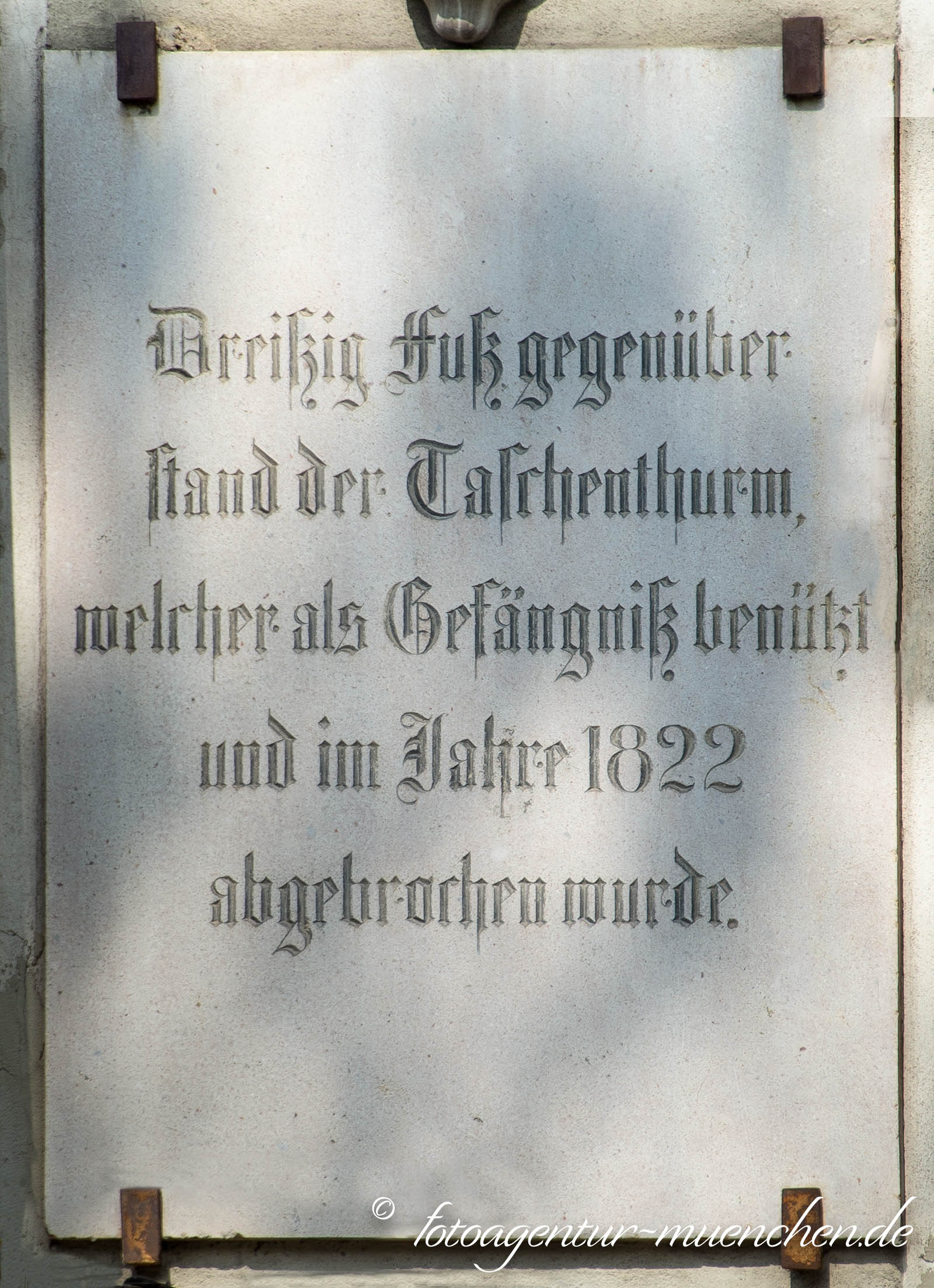 Gedenktafel - Taschenturm