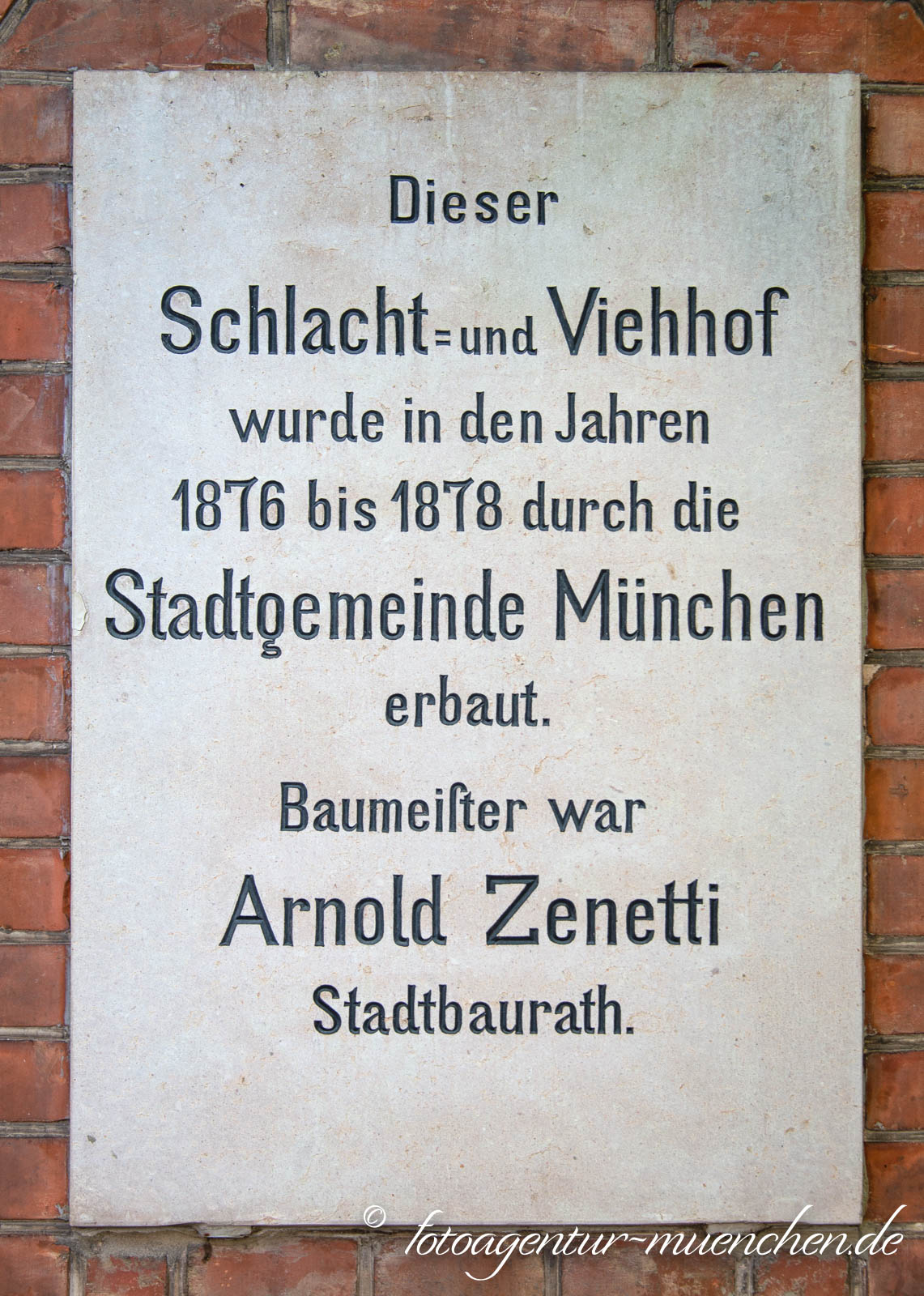 Gedenktafel - Schlacht- und Viehof