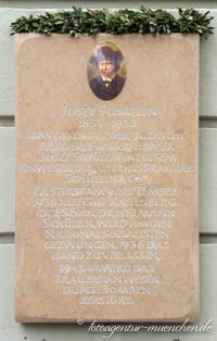 Gedenktafel - Josef Schülein
