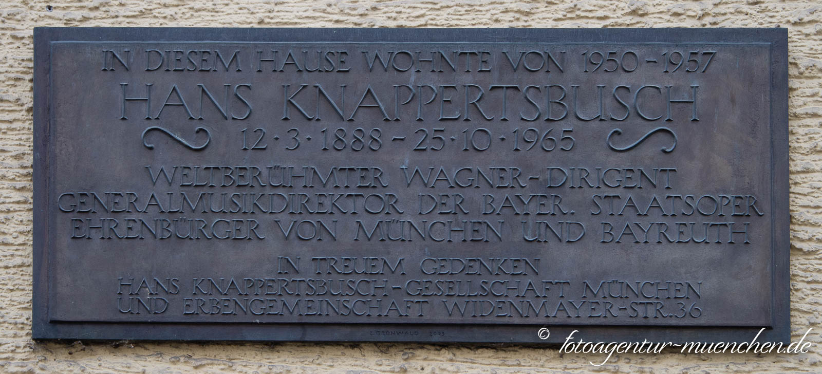 Gedenktafel - Hans Knappertsbusch
