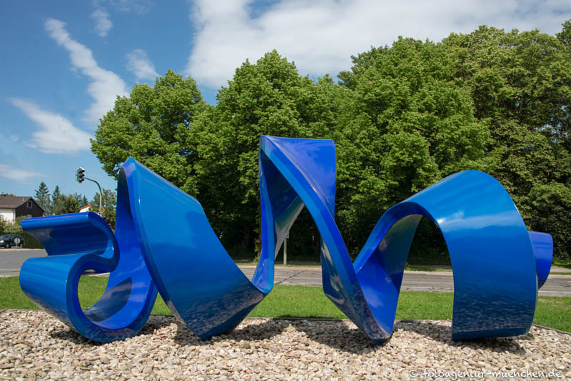 Die blaue Spirale - Constantin Louis – Denkmal/Kunstwerk in München