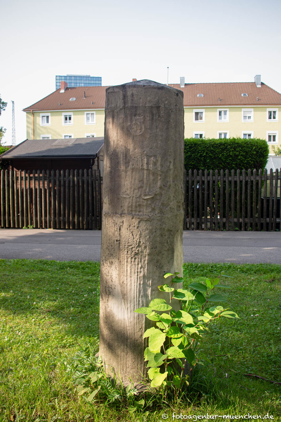 Kilometerstein Truderinger Straße